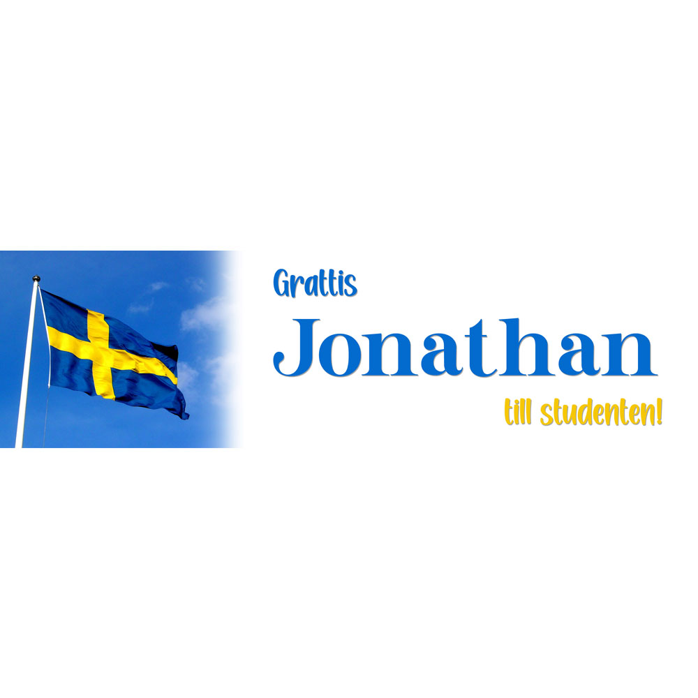 studentskylt banderoll